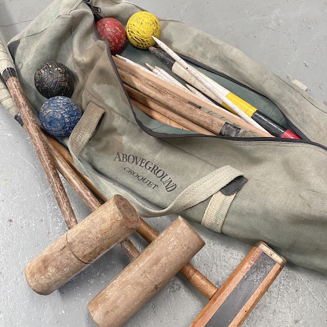 CROQUET SET, Vintage in Bag